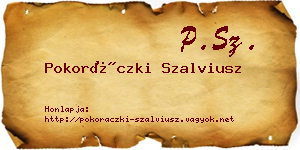 Pokoráczki Szalviusz névjegykártya